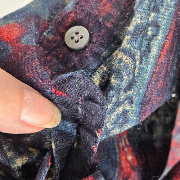 Lauren Ralph Lauren Vintage Floral Patchwork Button Down Shirt Professional Styl - Picture 5 of 10